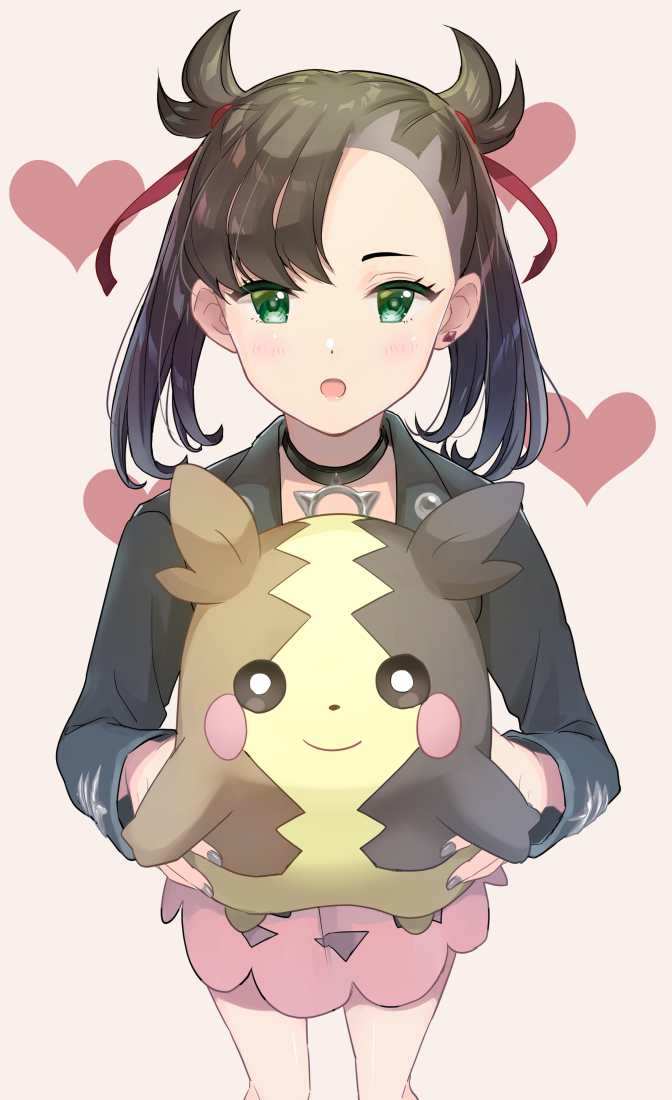 marnie and morpeko (pokemon and 1 more) drawn by pechi_(peeechika)