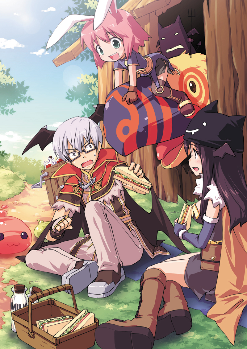 poring, high wizard, alchemist, archer, deviruchi, and 1 more (ragnarok online) drawn by sakura_misaki_(sakura_densetsu)