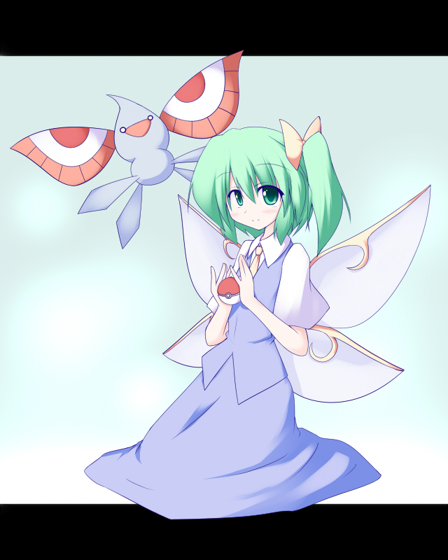 daiyousei and masquerain (touhou and 1 more) drawn by miyo_(miyomiyo01)