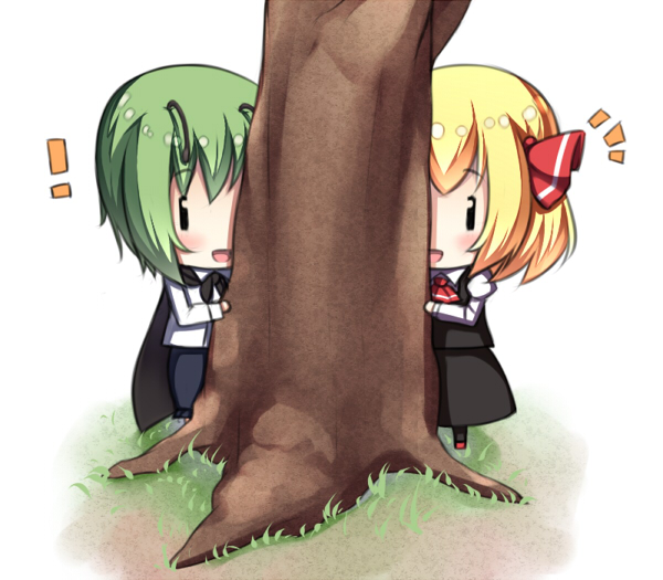 rumia and wriggle nightbug (touhou) drawn by nakamura_kusata
