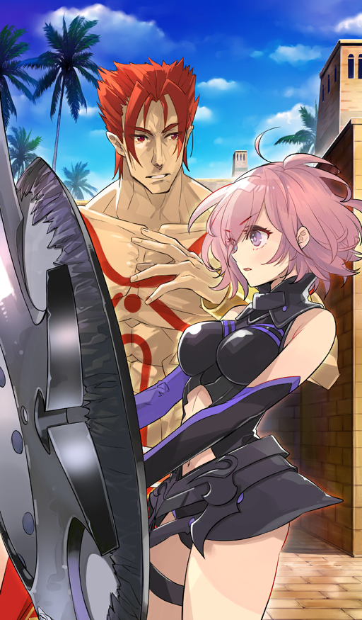 mash kyrielight and leonidas (fate and 1 more) drawn by ito_noizi