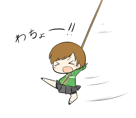satonaka chie (persona and 1 more) drawn by fuugetsu_oreha_ikiru