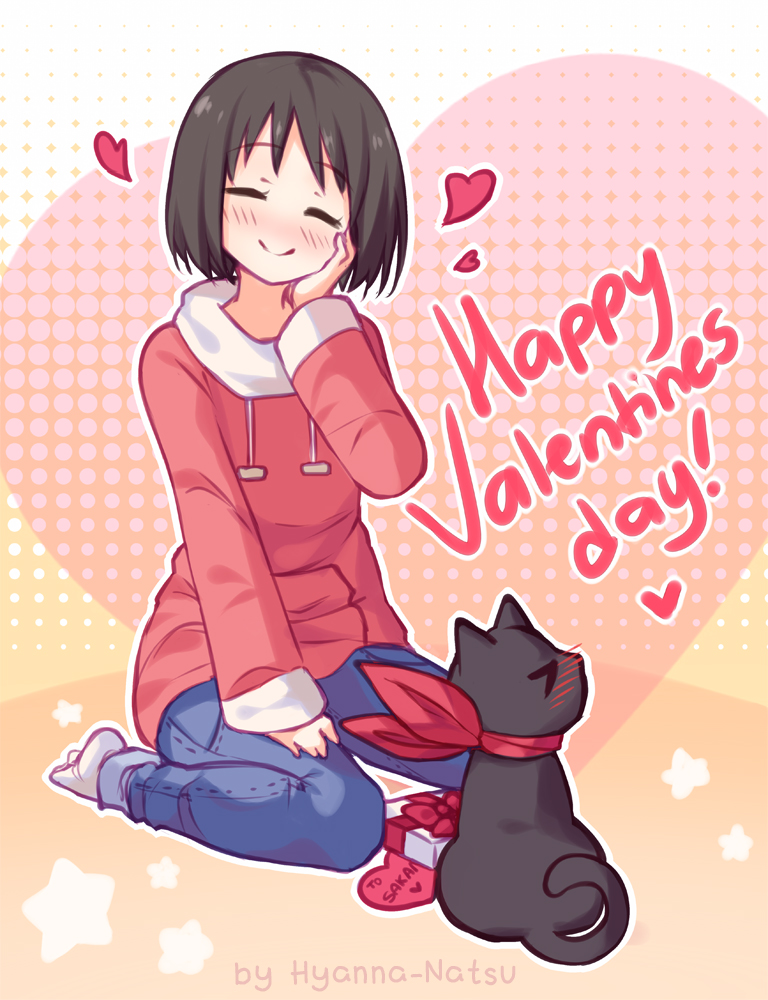 shinonome nano and sakamoto (nichijou) drawn by hyanna-natsu