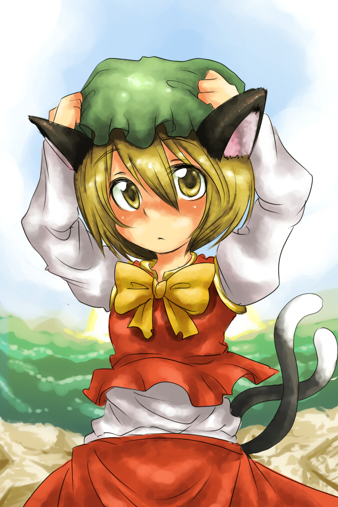 chen and lunasa prismriver (touhou) drawn by harusame_(unmei_no_ikasumi)