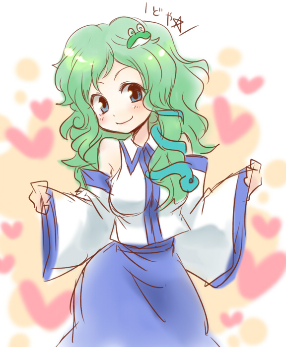 kochiya sanae (touhou and 1 more) drawn by mokku
