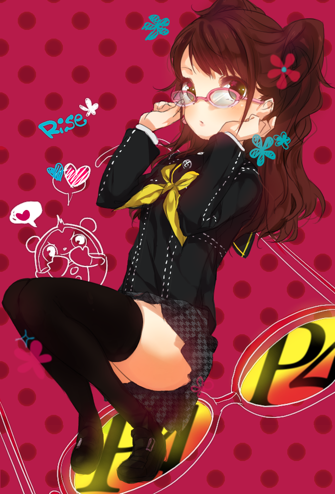 kujikawa rise and kuma (persona and 1 more) drawn by aguri_(aguri0406-aoi)