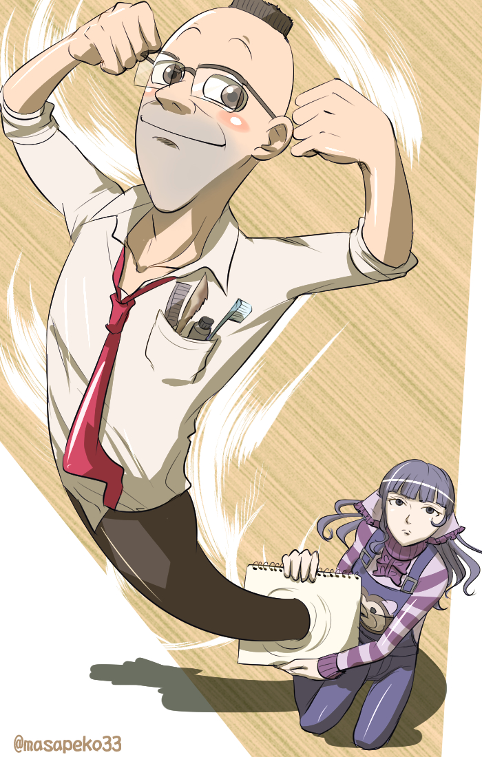 vera misham and spark brushel (ace attorney and 1 more) drawn by masapeko