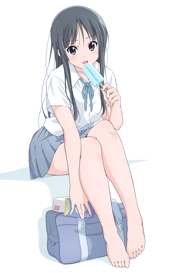 akiyama mio (k-on! and 1 more) drawn by sawanatsu_mikan