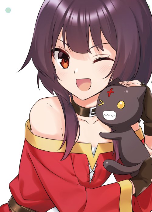 megumin and chomusuke (kono subarashii sekai ni shukufuku wo!) drawn by taromarun