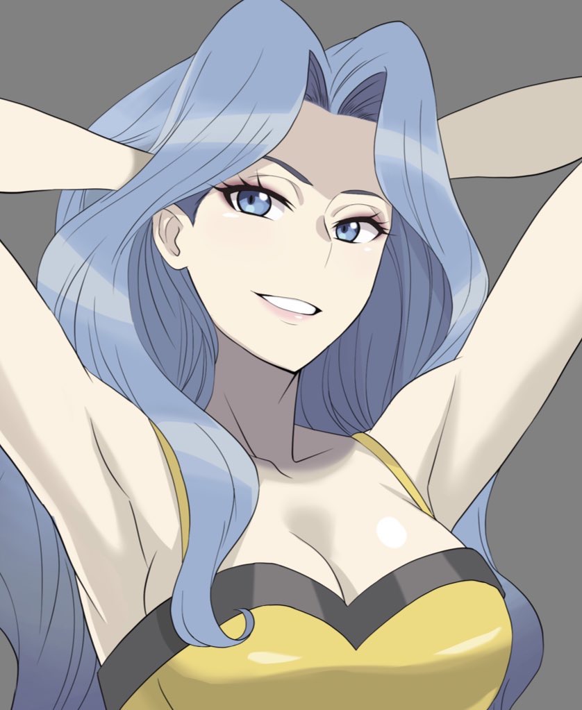 karen (pokemon and 1 more) drawn by rex_(rein_xeed)