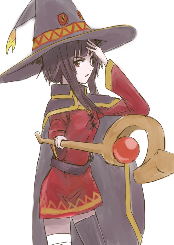 megumin (kono subarashii sekai ni shukufuku wo!) drawn by kitsuka_(kitsuka_11)