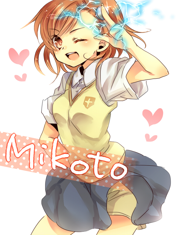 misaka mikoto (toaru majutsu no index and 1 more) drawn by yuh