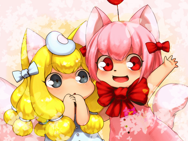 nekoashi otome and kyuuri ponpon toto rozanna (towelket wo mou ichido and 1 more) drawn by messier_number