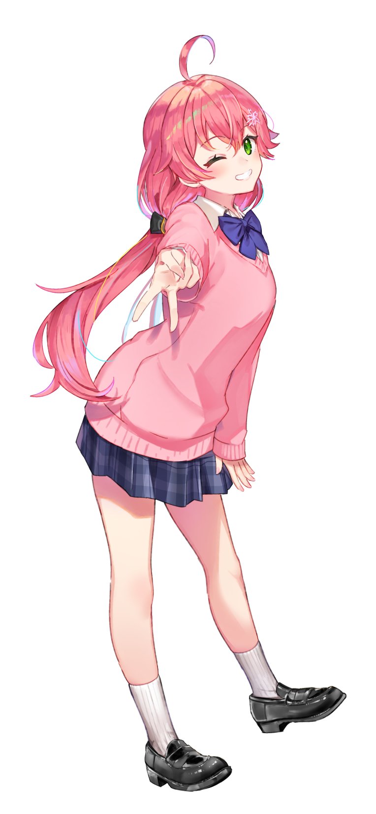 sakura miko (hololive and 1 more) drawn by gakuon_(gakuto)