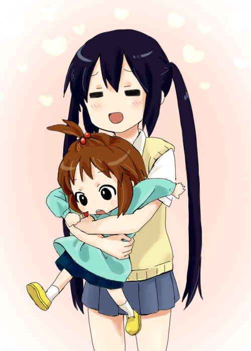 nakano azusa and hirasawa yui (k-on!) drawn by ronti