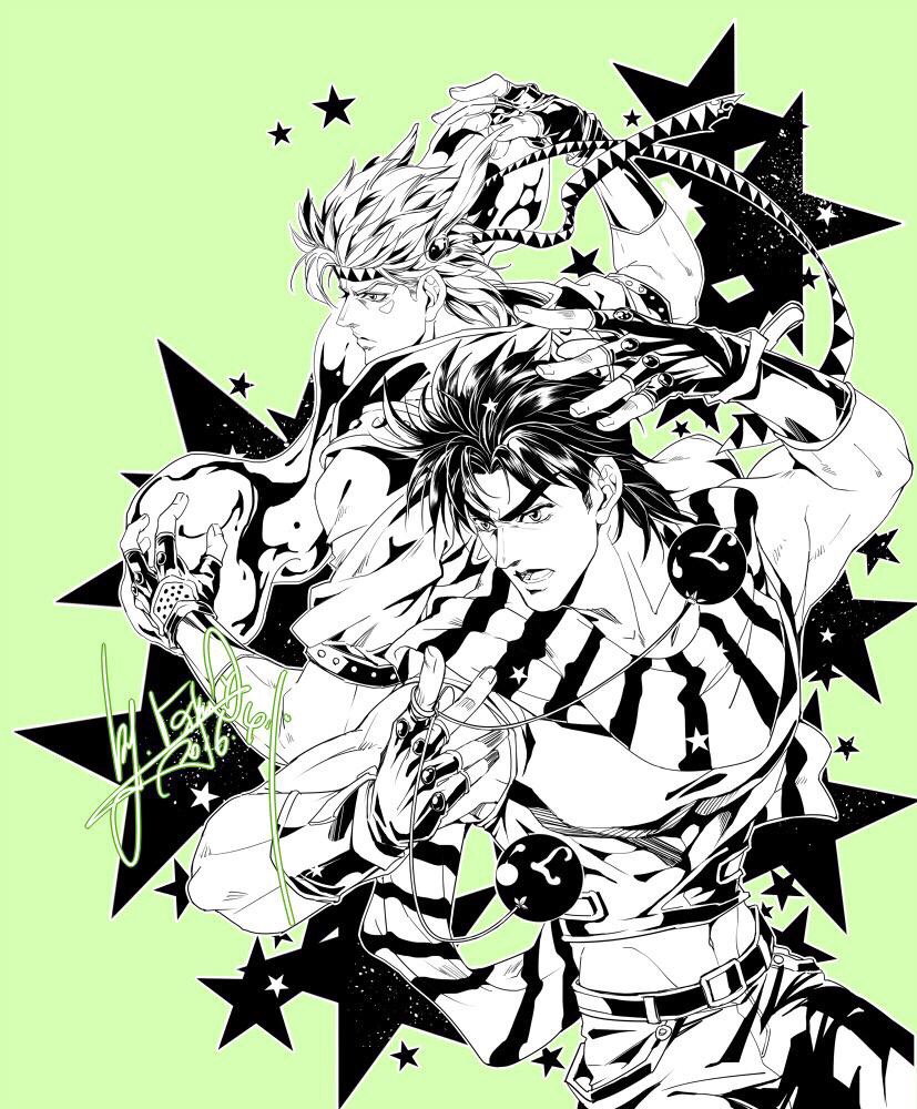 joseph joestar and caesar anthonio zeppeli (jojo no kimyou na bouken and 1 more) drawn by yinhuzhishang