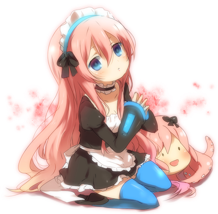 megurine luka and takoluka (vocaloid) drawn by kl_(dgzonbi)
