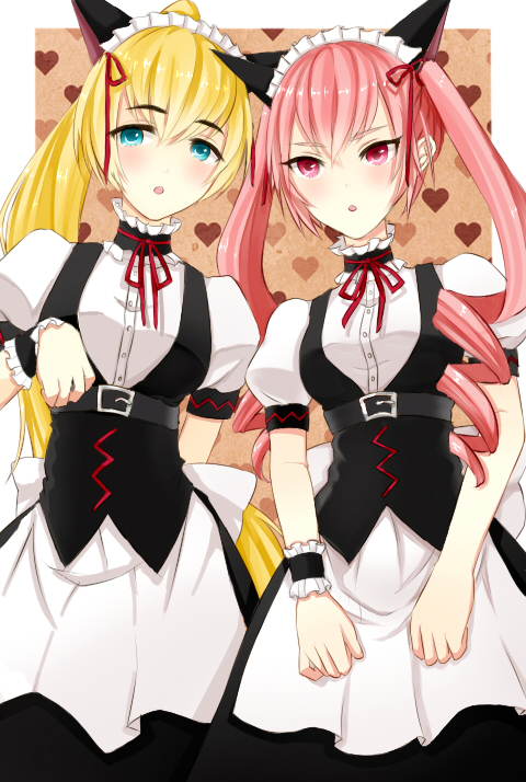 shiina mayuri and akiha rumiho (science adventure and 1 more) drawn by yukichi_(rengeron)
