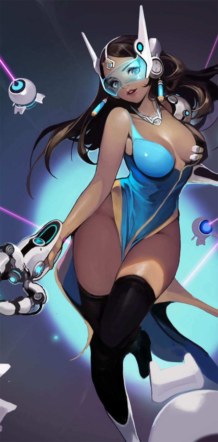 symmetra (overwatch and 1 more) drawn by akito1179