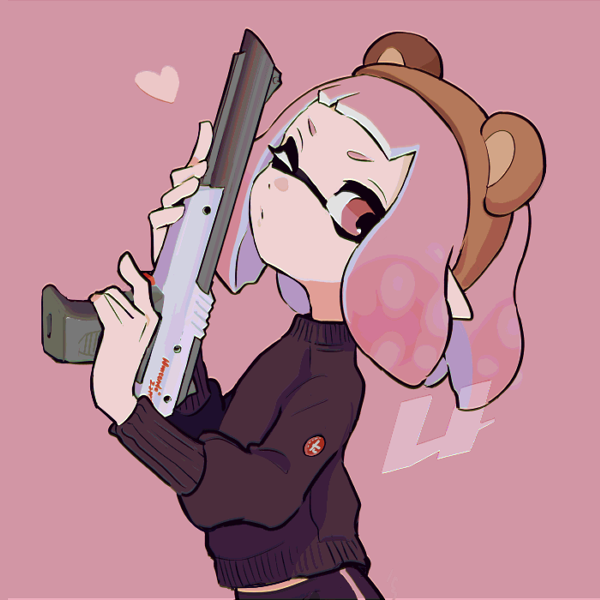 inkling player character and inkling girl (splatoon) drawn by imaikuy0