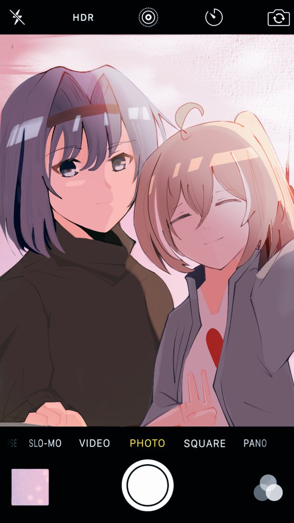 ouro kronii and nanashi mumei (hololive and 1 more) drawn by akariakagi