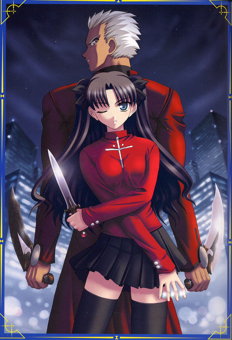 tohsaka rin and archer (fate and 1 more)