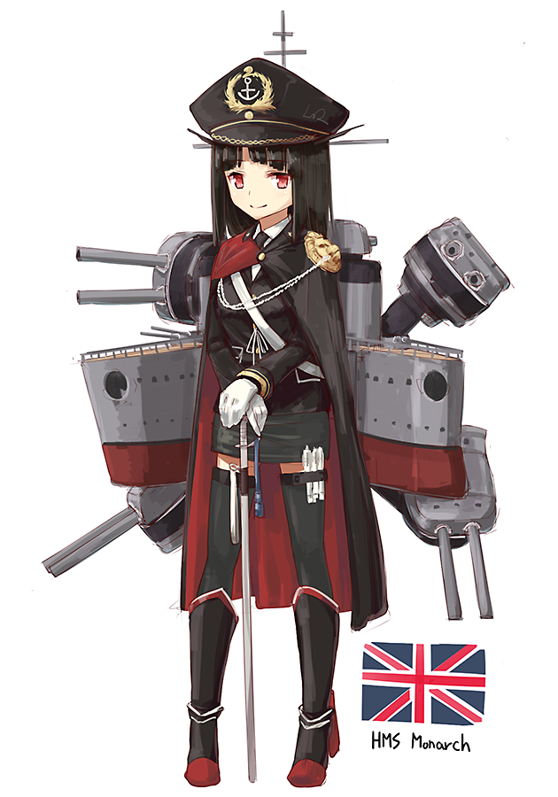hms monarch (original and 1 more) drawn by akai_ronii