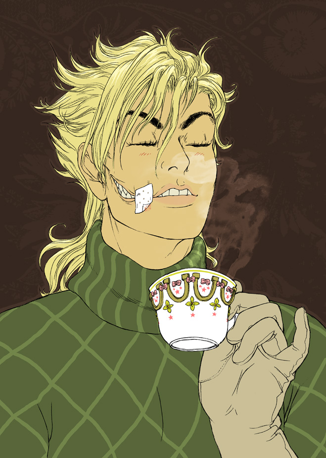 diego brando and scary monsters (jojo no kimyou na bouken and 1 more) drawn by joanna_krotka
