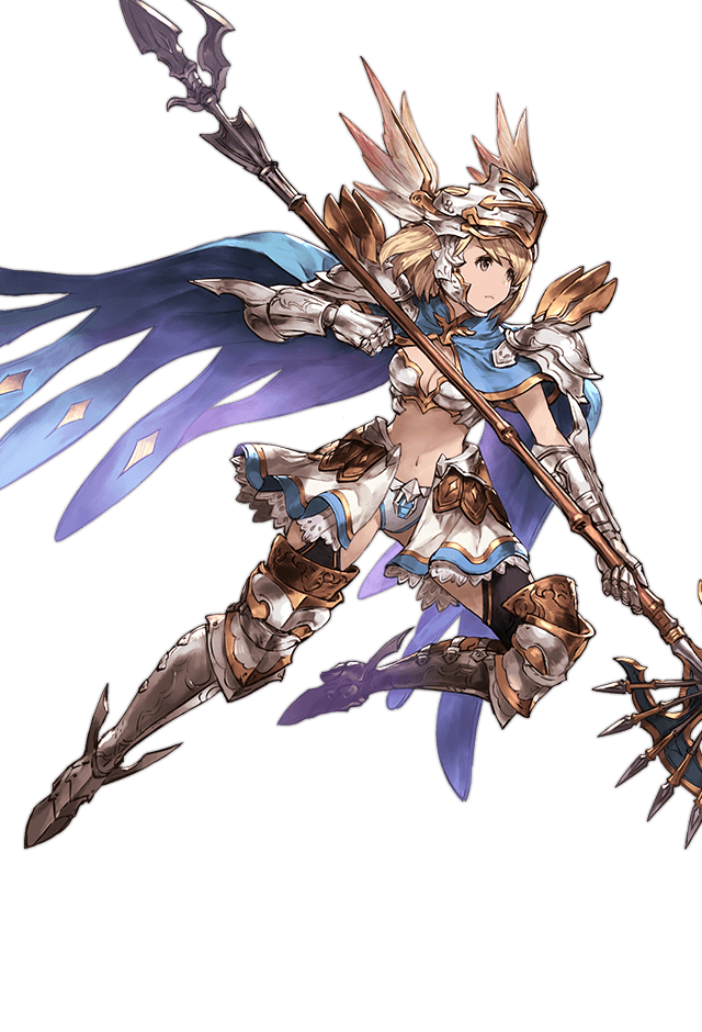 djeeta and valkyrie (granblue fantasy) drawn by minaba_hideo