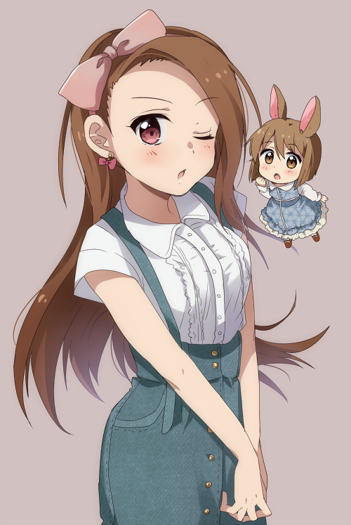 minase iori and hagiwara yukiho (idolmaster) drawn by hiiringu