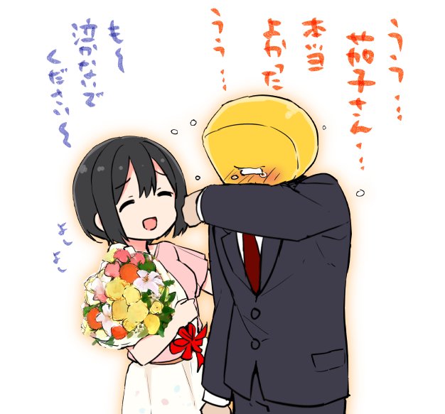 producer, p-head producer, and takafuji kako (idolmaster and 1 more) drawn by tokita_arumi