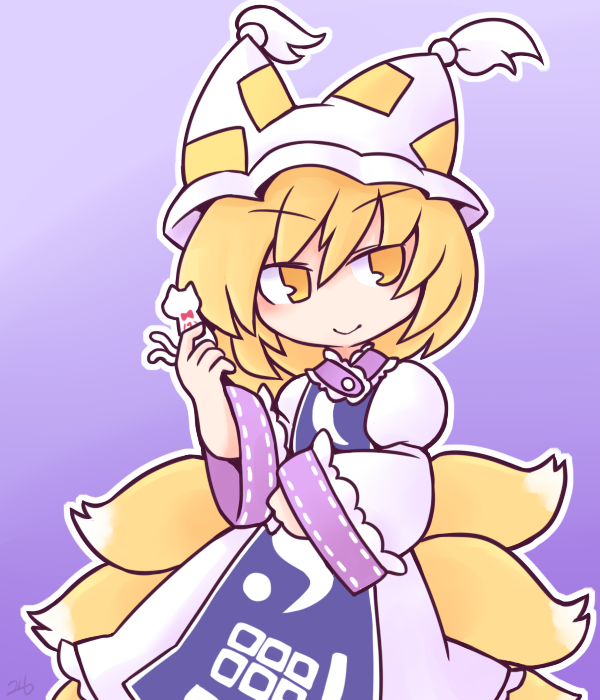 yakumo ran (touhou and 1 more) drawn by 216