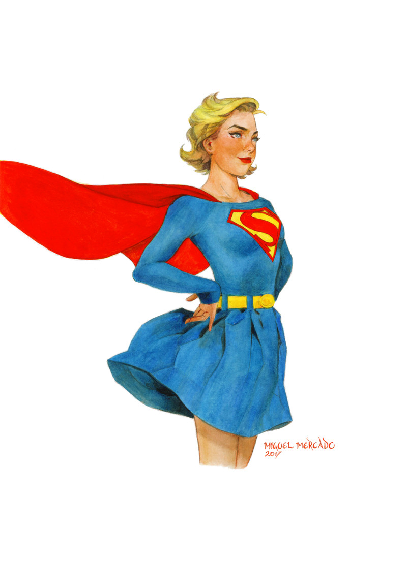 supergirl (dc comics) drawn by miguel_mercado
