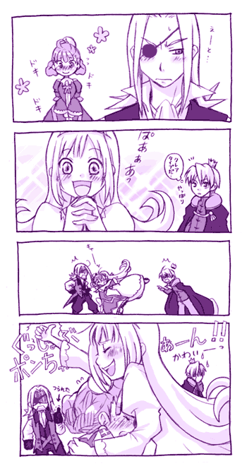 eclair and homard (la pucelle and 2 more) drawn by tsuyuka_(sunny_spot)