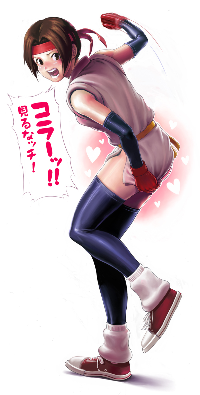 yuri sakazaki (the king of fighters and 1 more) drawn by sakkan