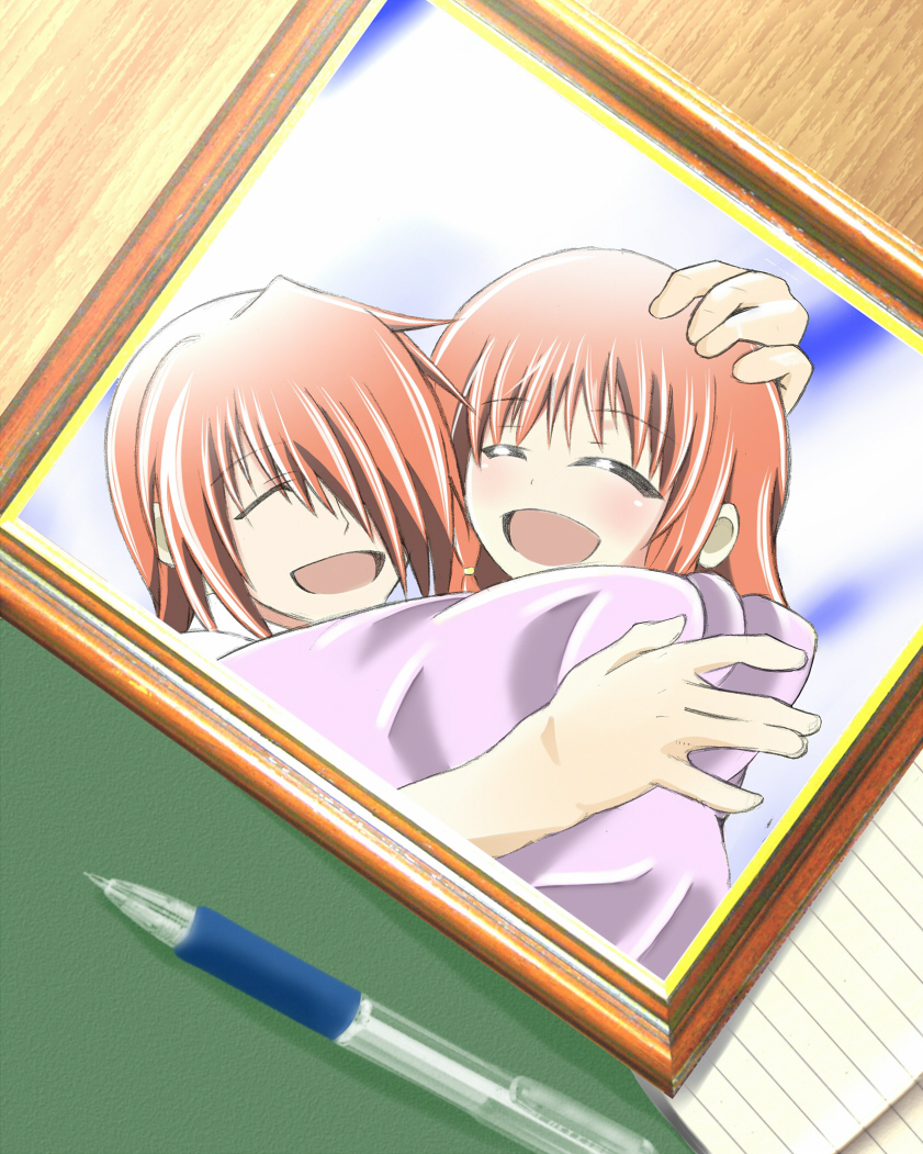 otonashi yuzuru and otonashi hatsune (angel beats!) drawn by muridana