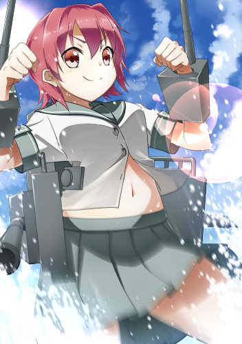 kinu (kantai collection) drawn by bell_(oppore_coppore)