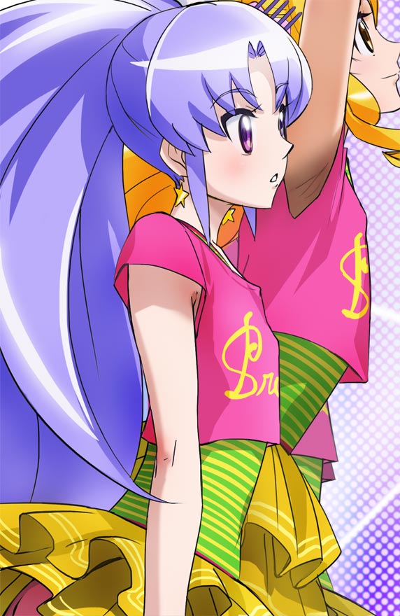 oomori yuuko, cure honey, hikawa iona, and cure fortune (precure and 1 more) drawn by haruyama_kazunori