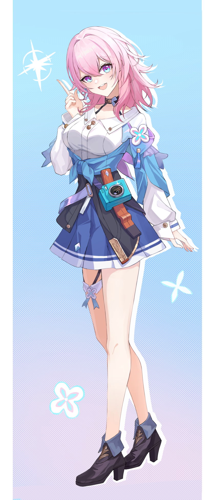 march 7th (honkai and 1 more) drawn by muyinxia