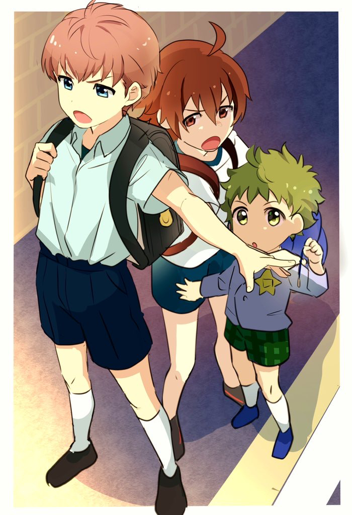 amagase touma, mitarai shouta, and ijuuin hokuto (idolmaster and 1 more) drawn by m_sakanap