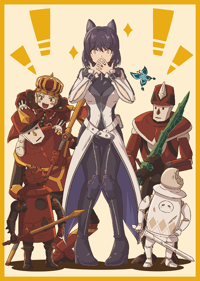 blake belladonna, toy guard, toy soldier, red pawn, red prince, and 1 more (rwby) drawn by moai_(moai_world)
