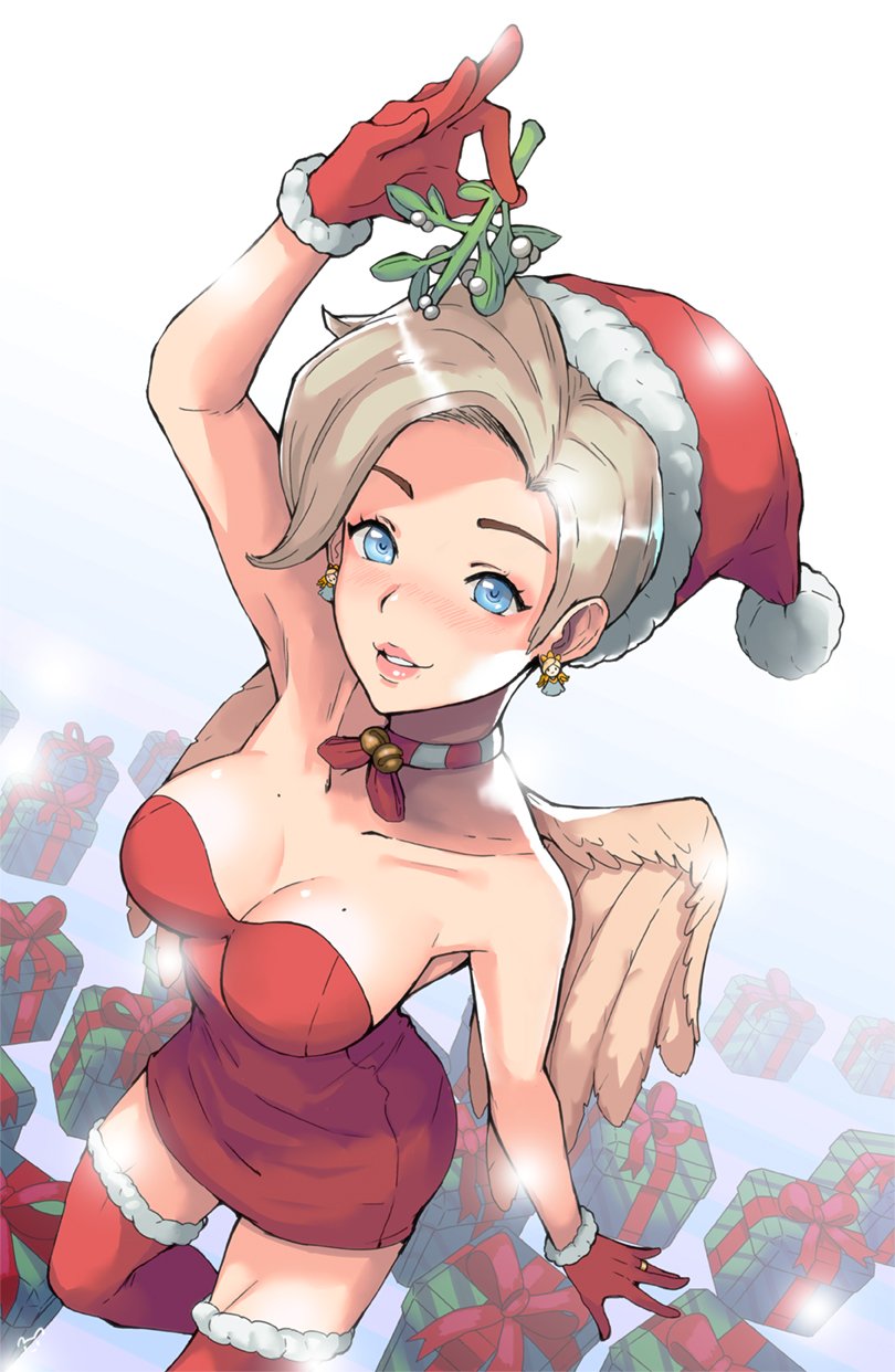 mercy (overwatch and 1 more) drawn by mynare