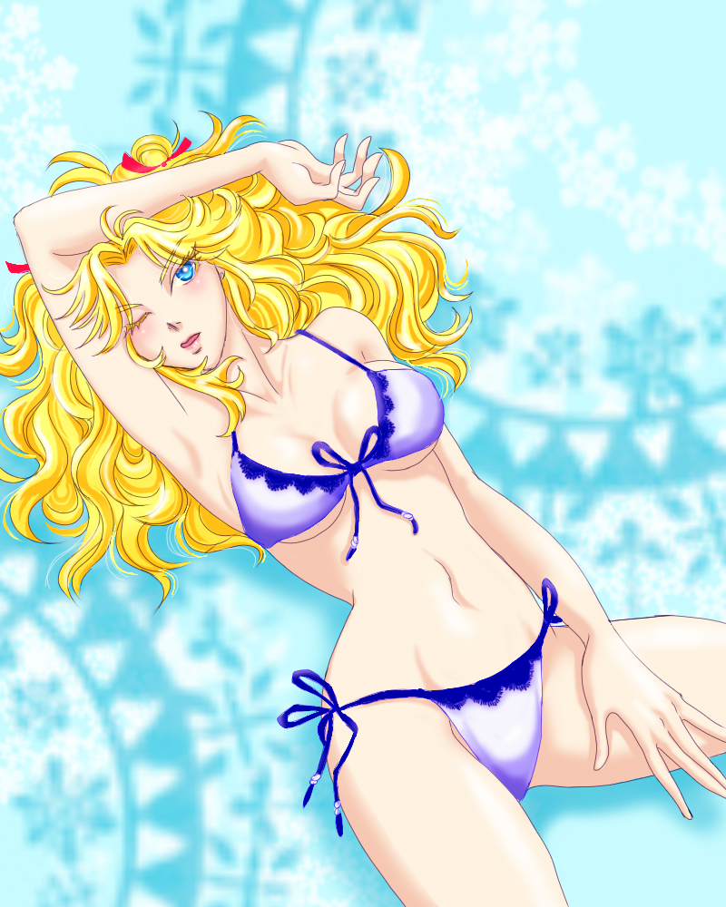 leona garstein (super robot wars and 1 more) drawn by hgoyan