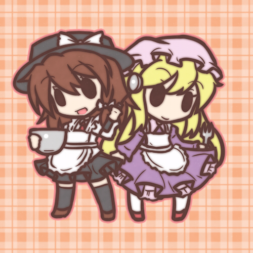 usami renko and maribel hearn (touhou) drawn by fushigi_ebi