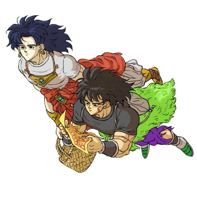 broly (dragon ball and 2 more) drawn by agi_hire_(aji)