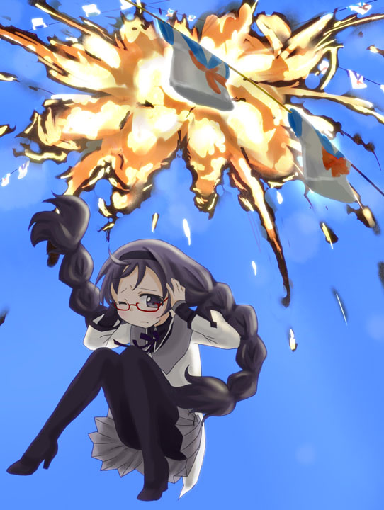 akemi homura (mahou shoujo madoka magica) drawn by katsuwo