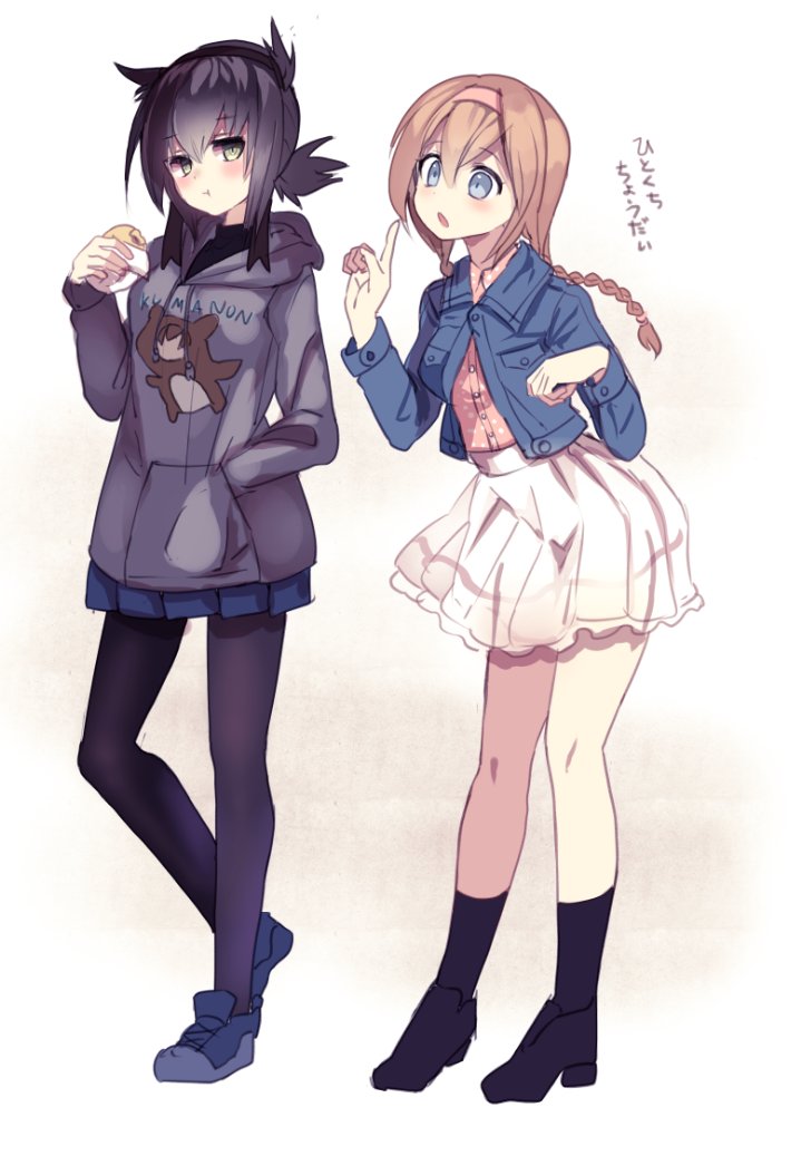 hatsuzuki and teruzuki (kantai collection) drawn by cis_(carcharias)