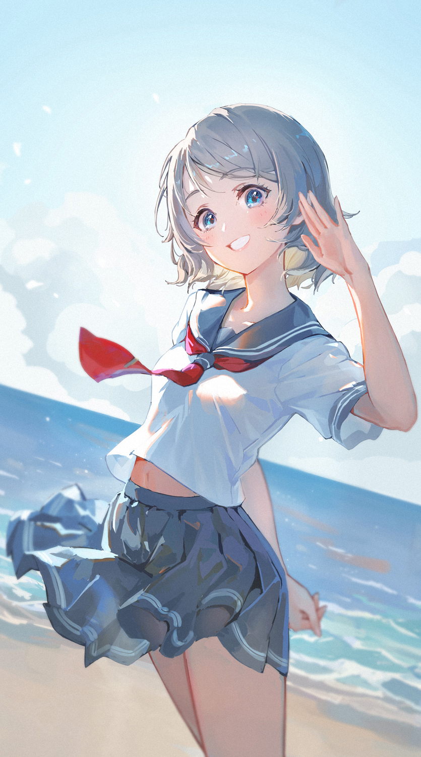 watanabe you (love live! and 1 more) drawn by rakuhei