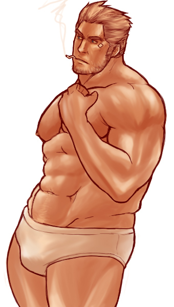 cid highwind (final fantasy and 1 more) drawn by magnum_feering