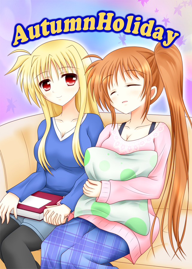 fate testarossa and takamachi nanoha (lyrical nanoha and 2 more) drawn by raikkonen713
